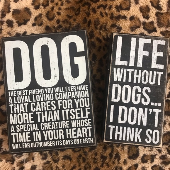 Primitives by Kathy Other - Dogs Wooden Sign Decor